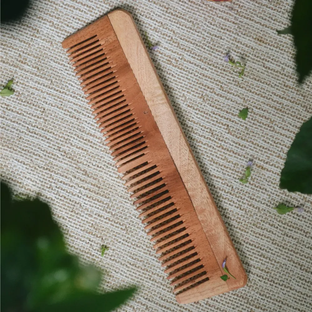 Handmade Neem Comb Pack of 2 (Small & Large)