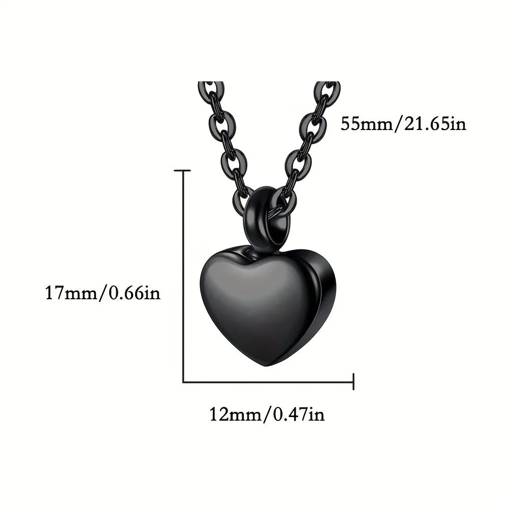 Heart Locket Cremation Necklace Cherish Eternal Memories with Double Ashes