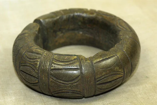 Heavy Antique Bronze bracelet from Ghana