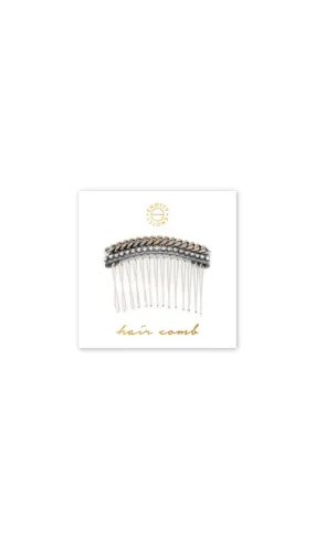 Huxton Hair Comb | Rhodium