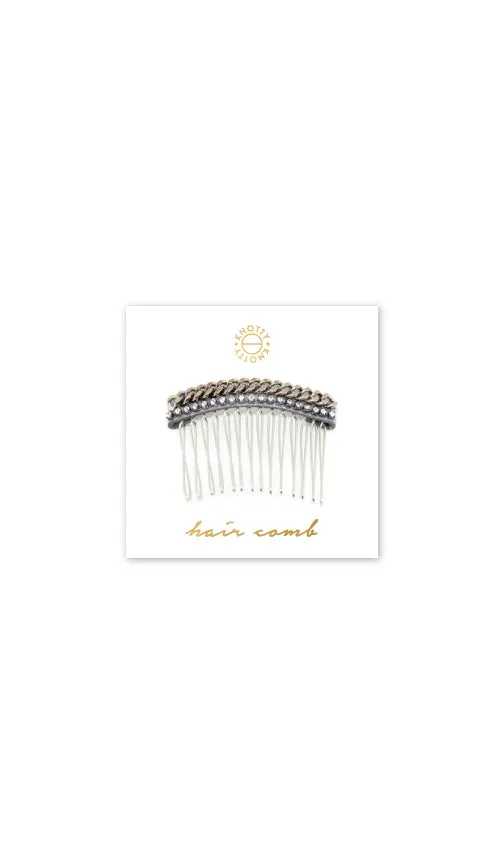 Huxton Hair Comb | Rhodium