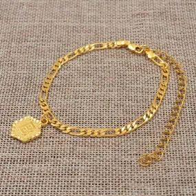 Initial Letter Anklet for Women