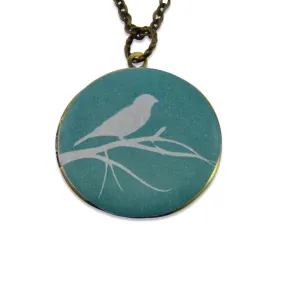 Invisible Bird Vintage Theme Photo Locket