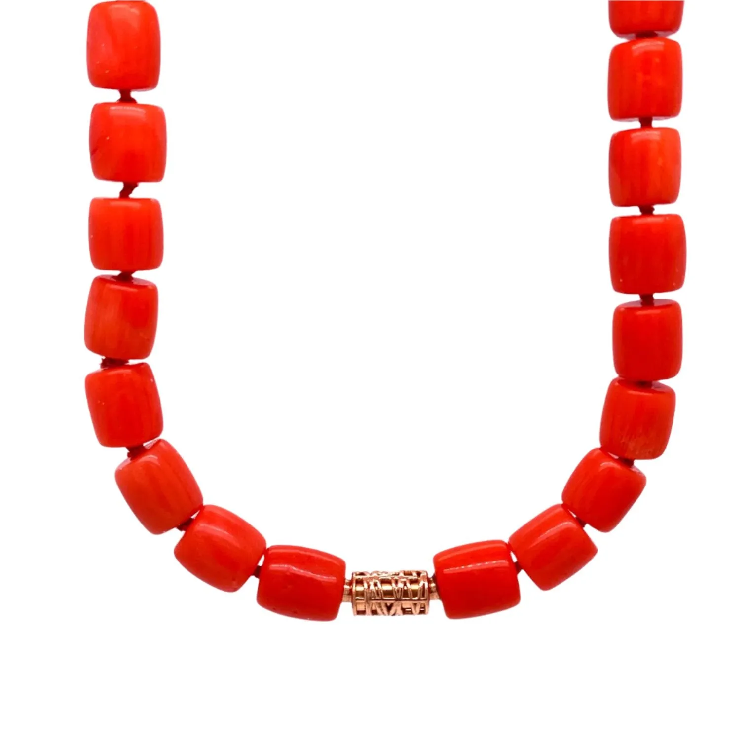 Italian Coral Bead Necklace