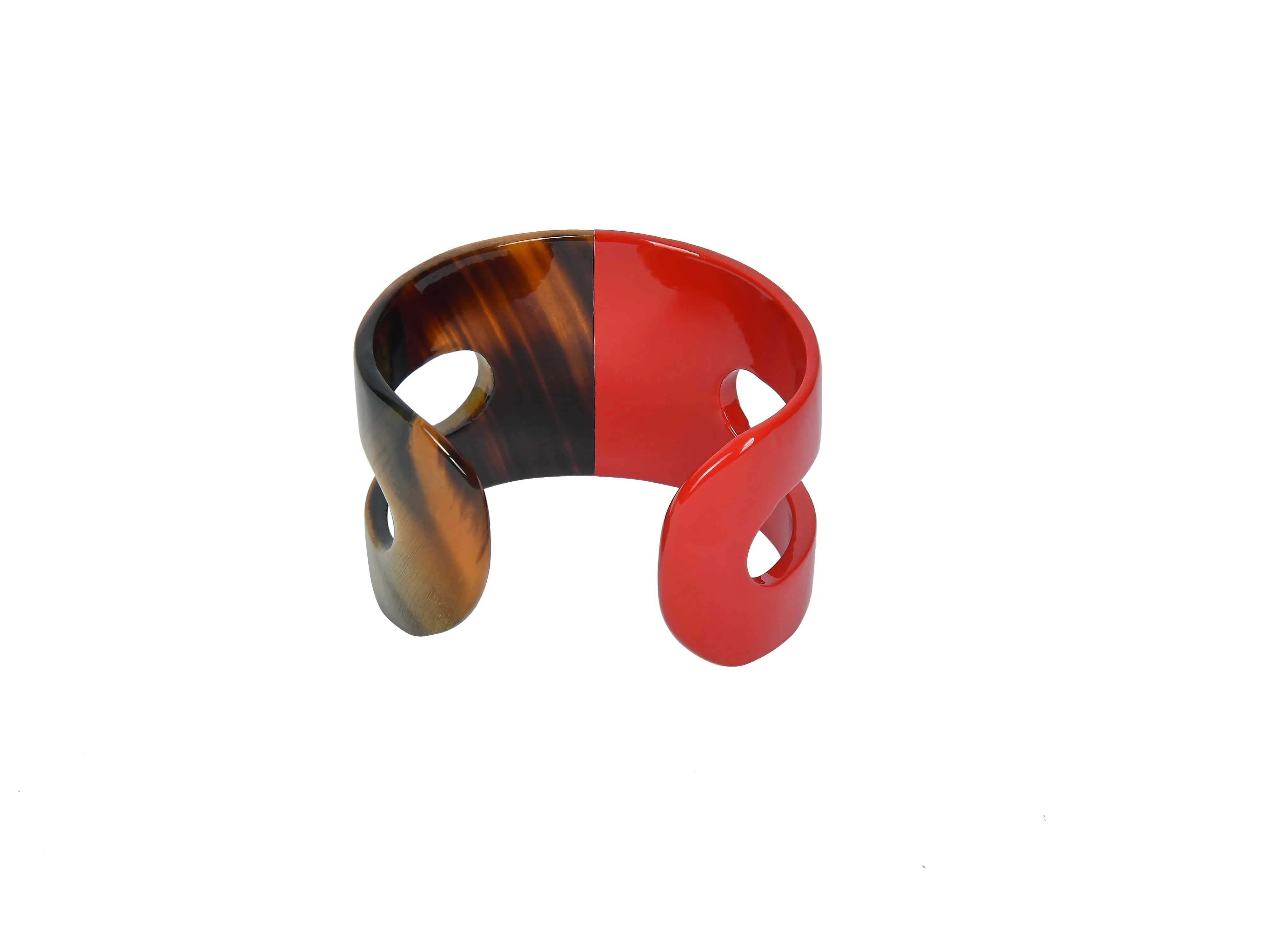 Jasmino natural buffalo horn cuff bracelet used women – JB368