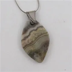 Jasper Pendant Necklace on Silver Chain