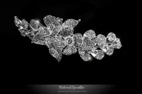 Jetta Delicate Floral Hair Comb | Crystal