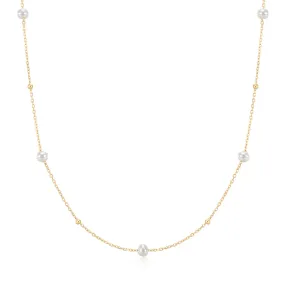 JULIANA | Pearl and Gold Beaded Necklace