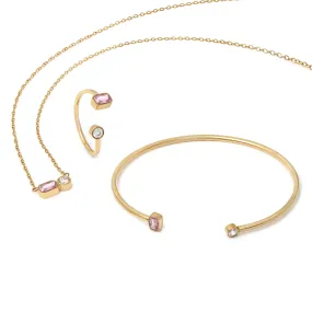 June Pearl Birthstone Gift Set - Yellow Gold