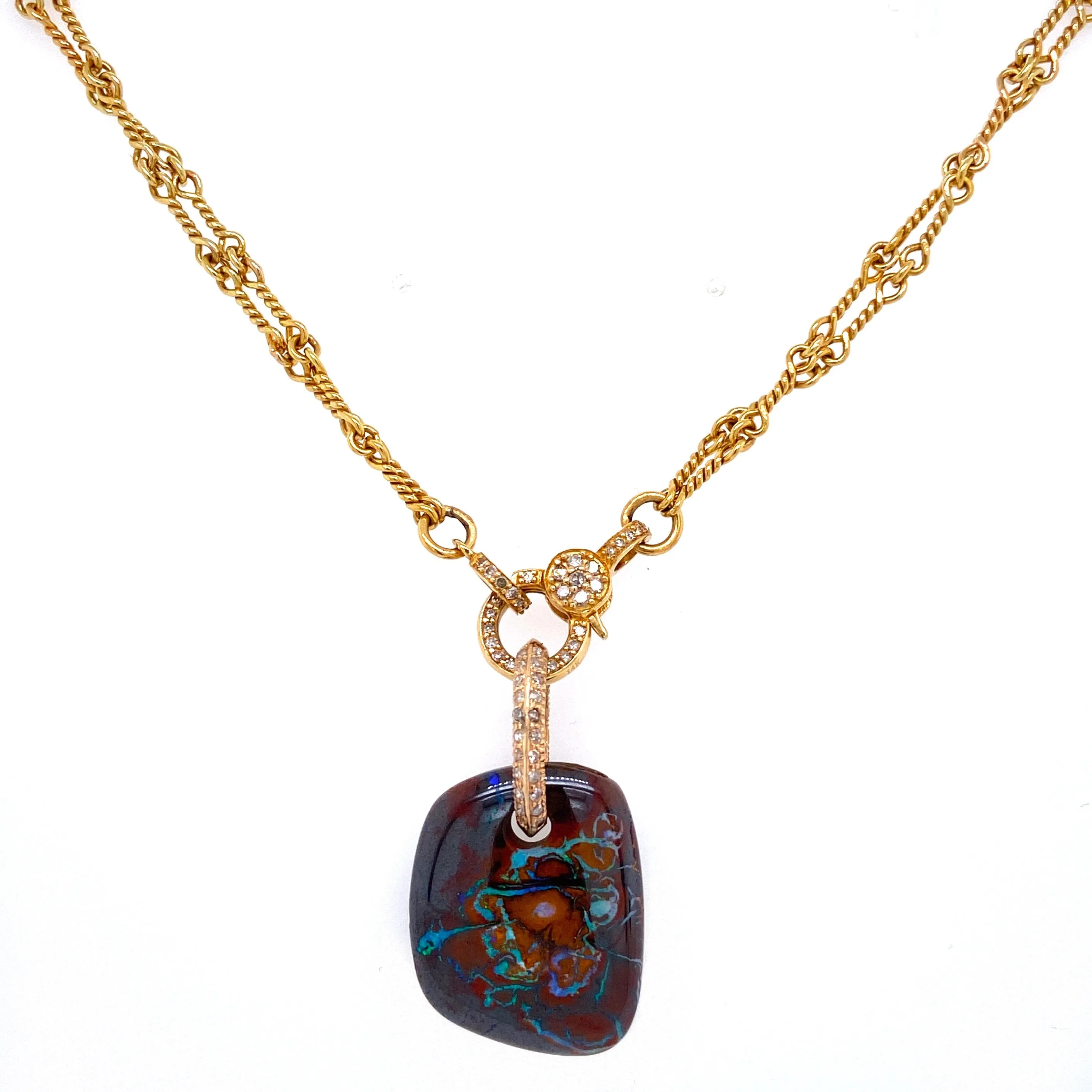 Just Jules Boulder Opal Charm