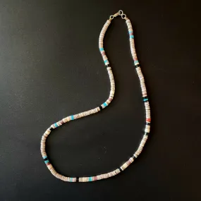 Kewa Pueblo Hand-rolled Beads - 19.5" Long