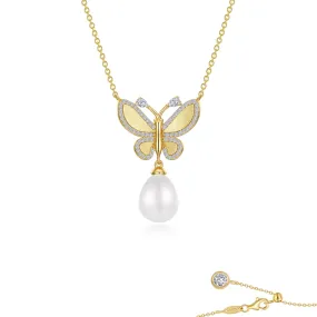 Lafonn Lafonn Gold Club White Fresh Water Pearl Necklace N0300PLG20