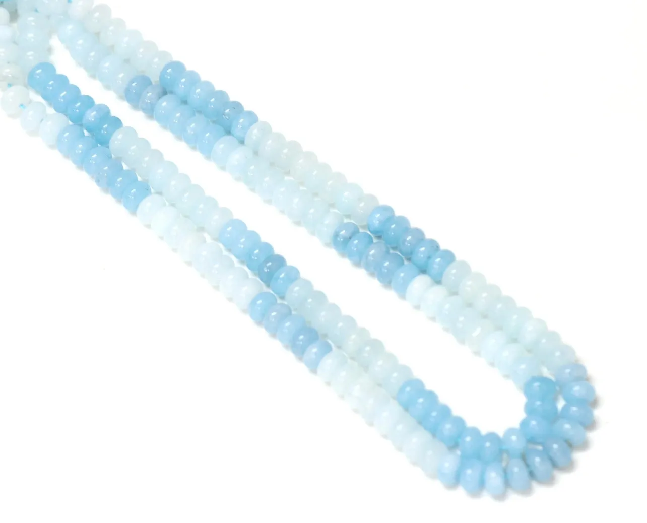 Light Blue/Aqua Gemstone Necklace 15”