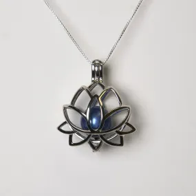 Lotus Cage Edison Necklace