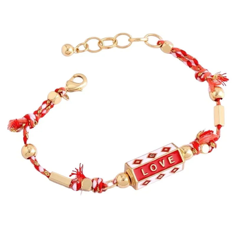 Love Locket Bracelet Red