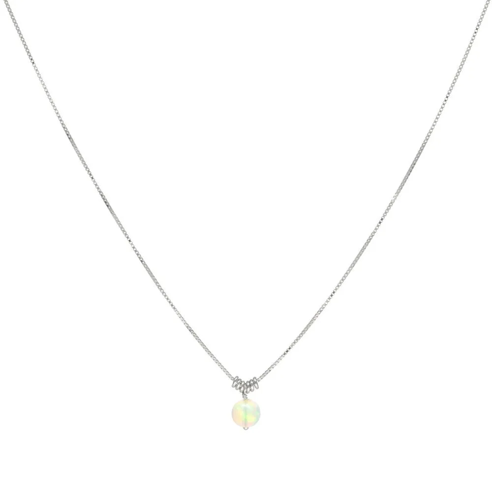 Luna Delicate Opal Necklace