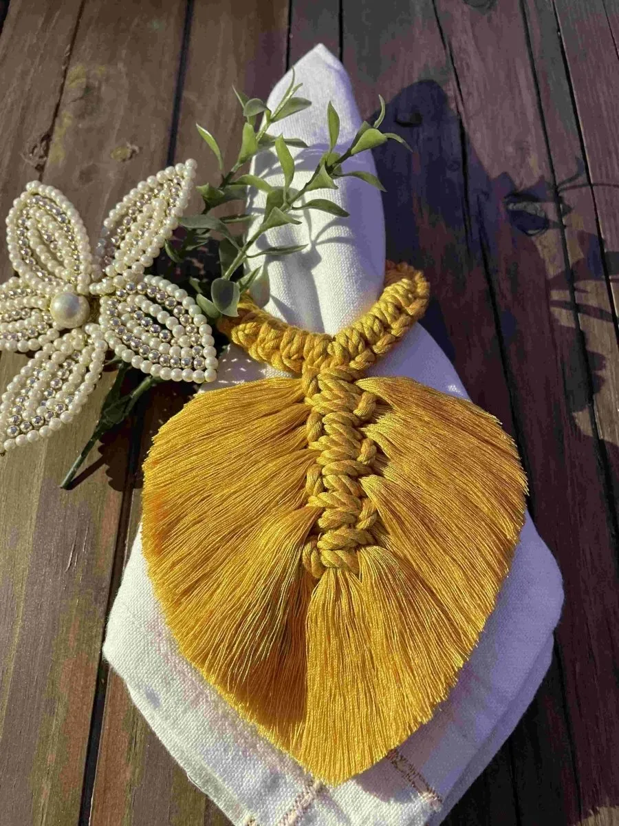 Macrame Napkin Ring set of 2