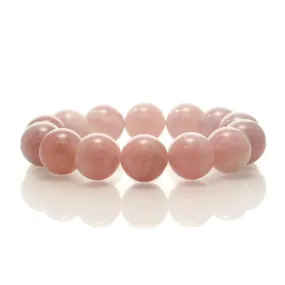 Madagascar Rose Quartz Stretch Bracelet 15mm