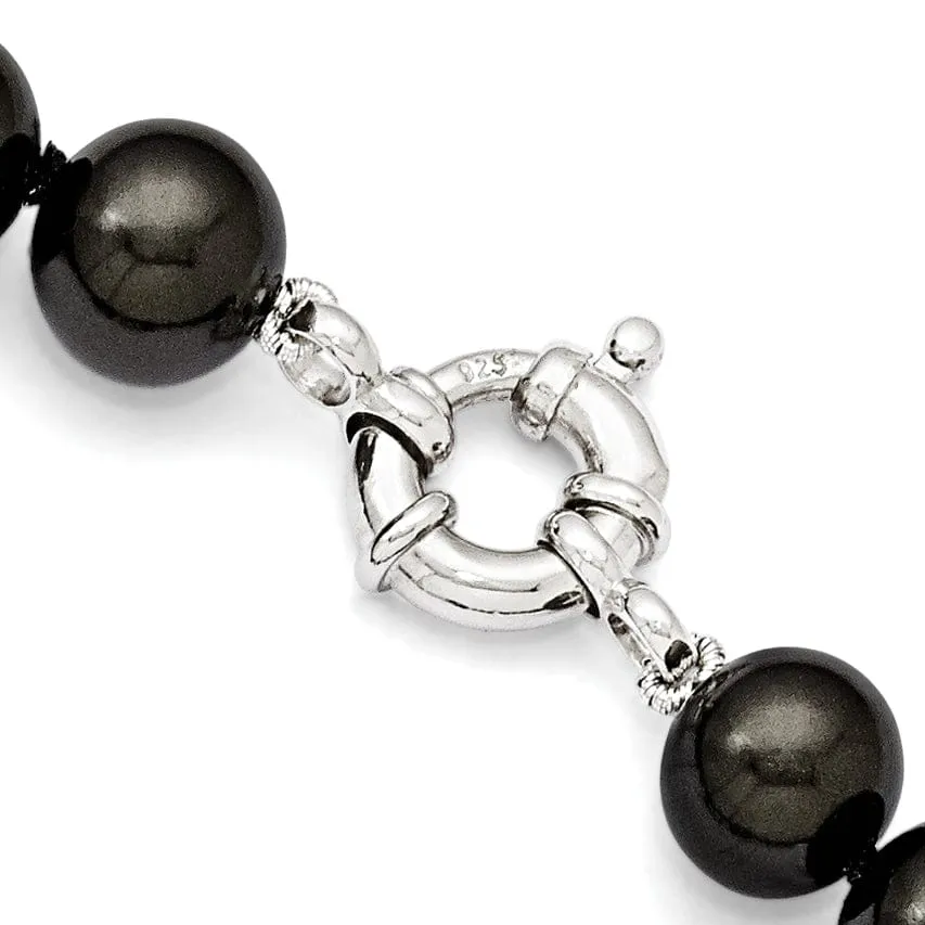 Majestik Black Pearl Hand Knotted Necklace