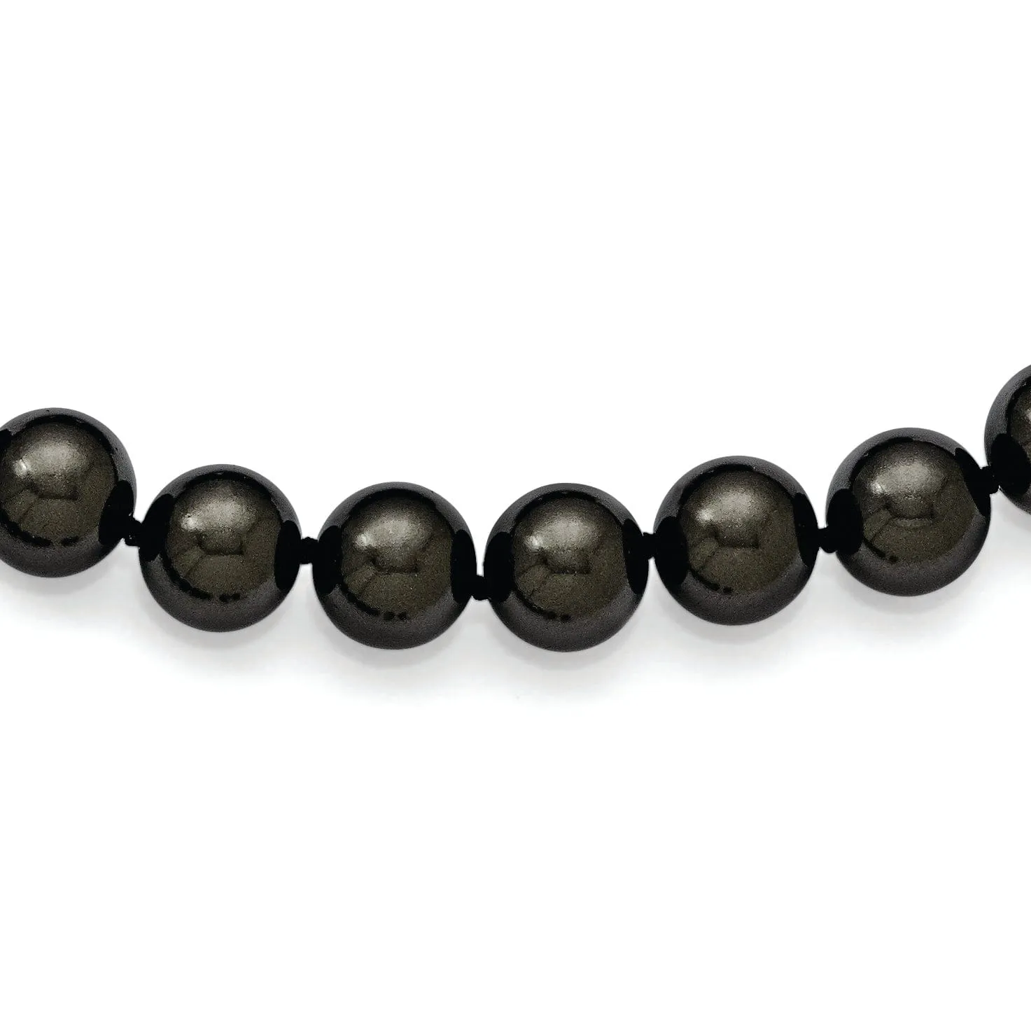 Majestik Black Pearl Hand Knotted Necklace