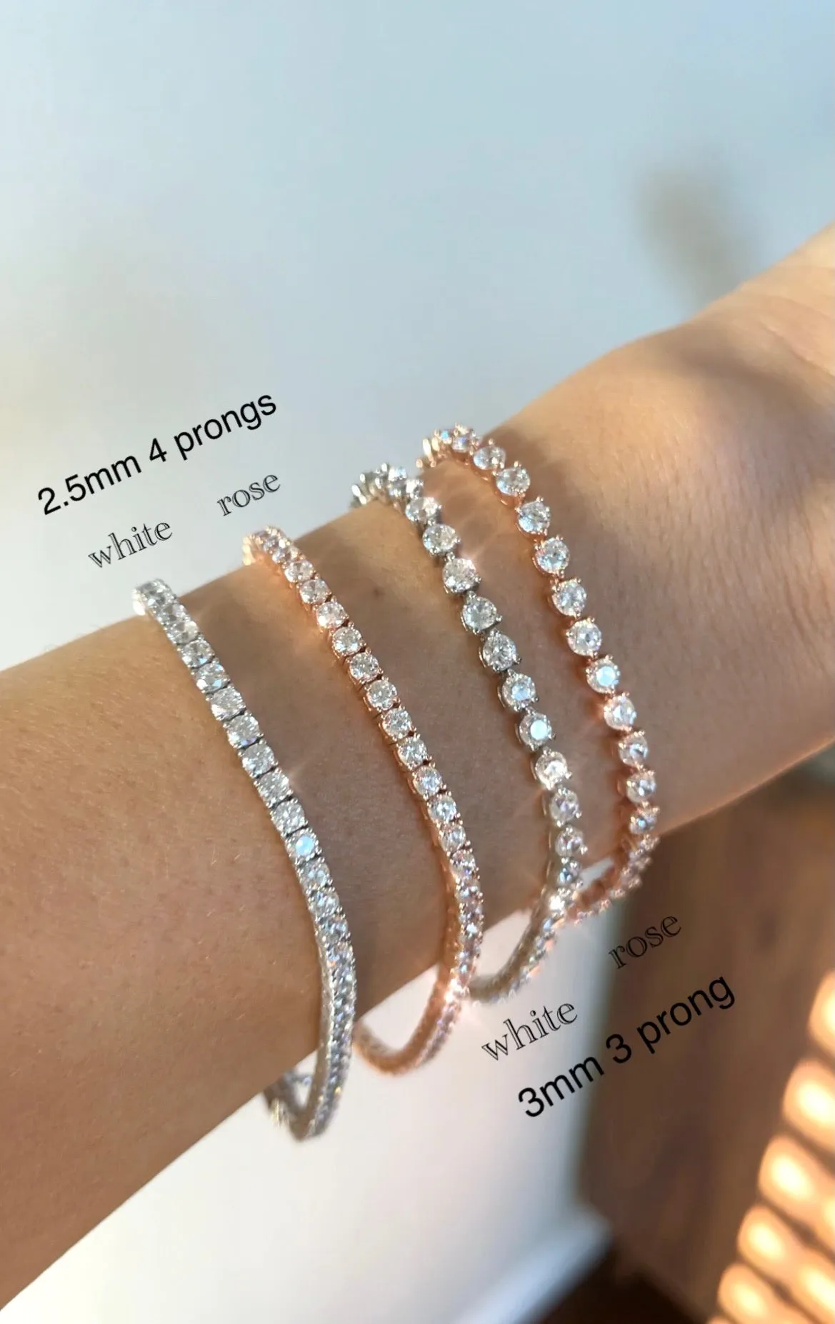 Masion Louella 3 Prongs  Tennis Bracelet