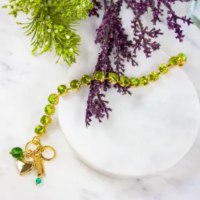 Medium Classic Crystal Bracelet in "Peridot Quartz"