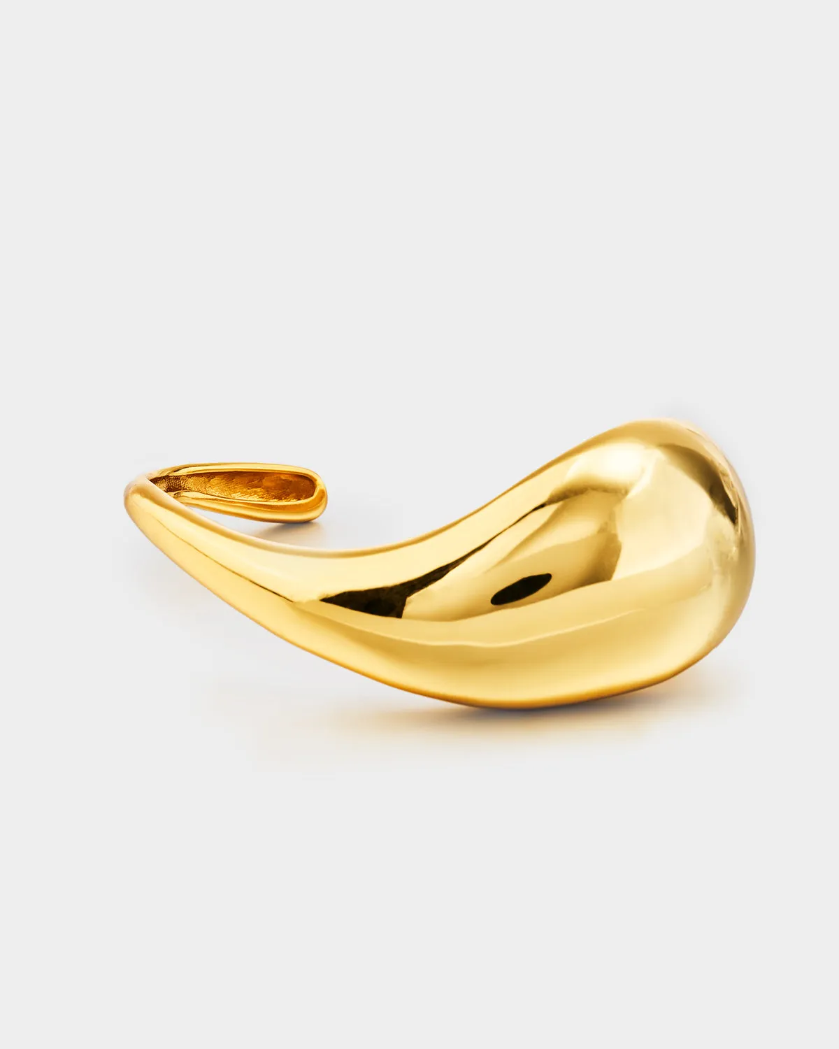 Minimalist Deconstructed Teardrop Bracelet Golden