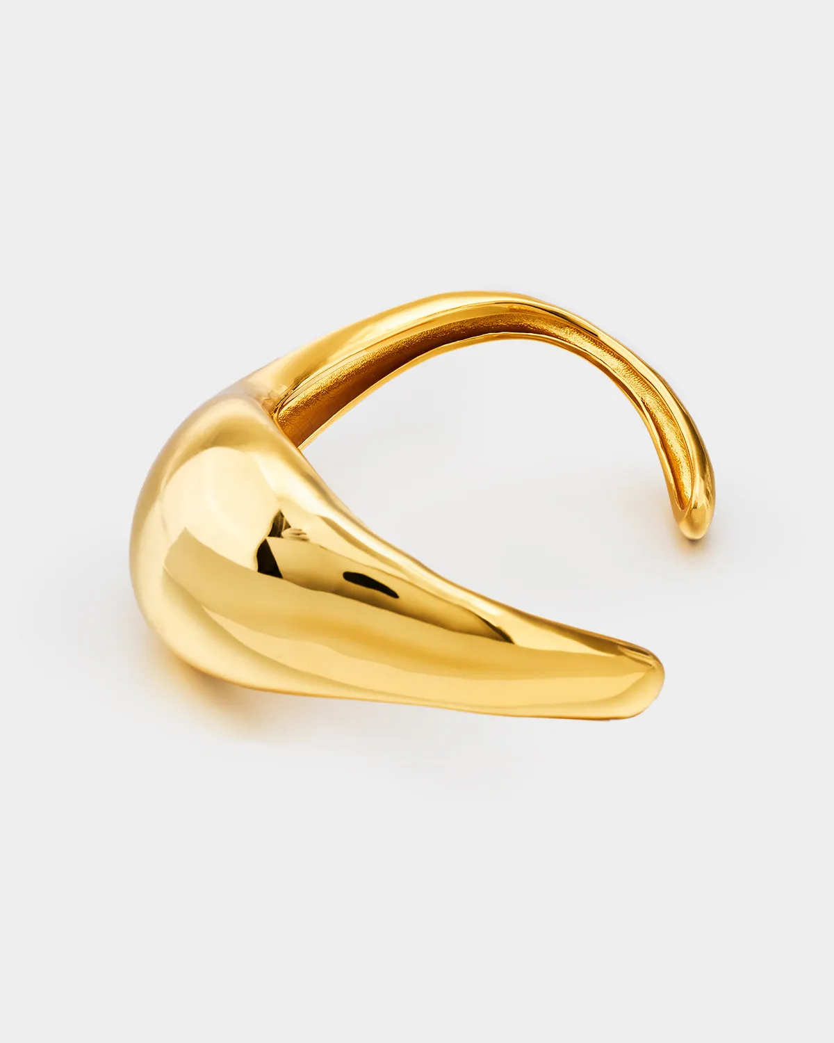 Minimalist Deconstructed Teardrop Bracelet Golden