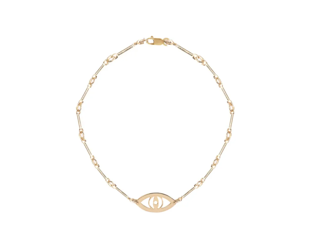 Miriam Merenfeld Vale Eye Bracelet/Anklet & Dani Star of David Diamond Bracelet/Anklet