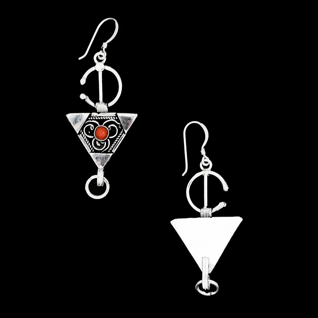 Moroccan Sterling silver earrings, EG002215