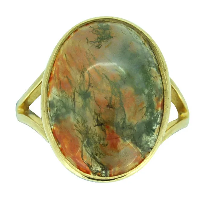 Moss Agate Ring