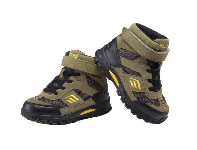 Mt. Emey 3305-7H Green/Black - Earth Kids/Ladies Straight Last Athletic Boots with Elastic Laces