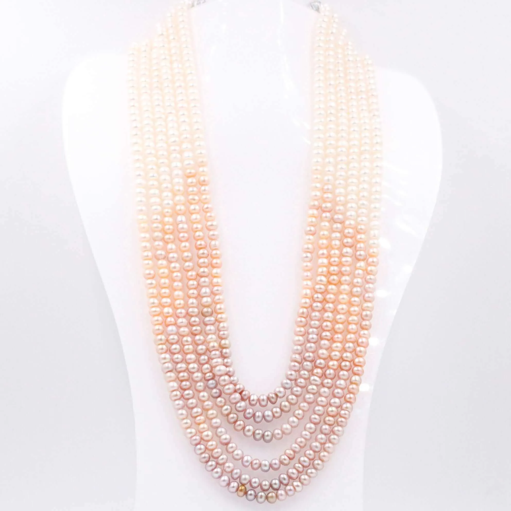 Multi Color Pearl Necklace Shaded Pearl Necklace Fresh Water Pearl Necklace Layered Necklace Cultured Pearl Necklace Beaded Necklace SKU: 6143258