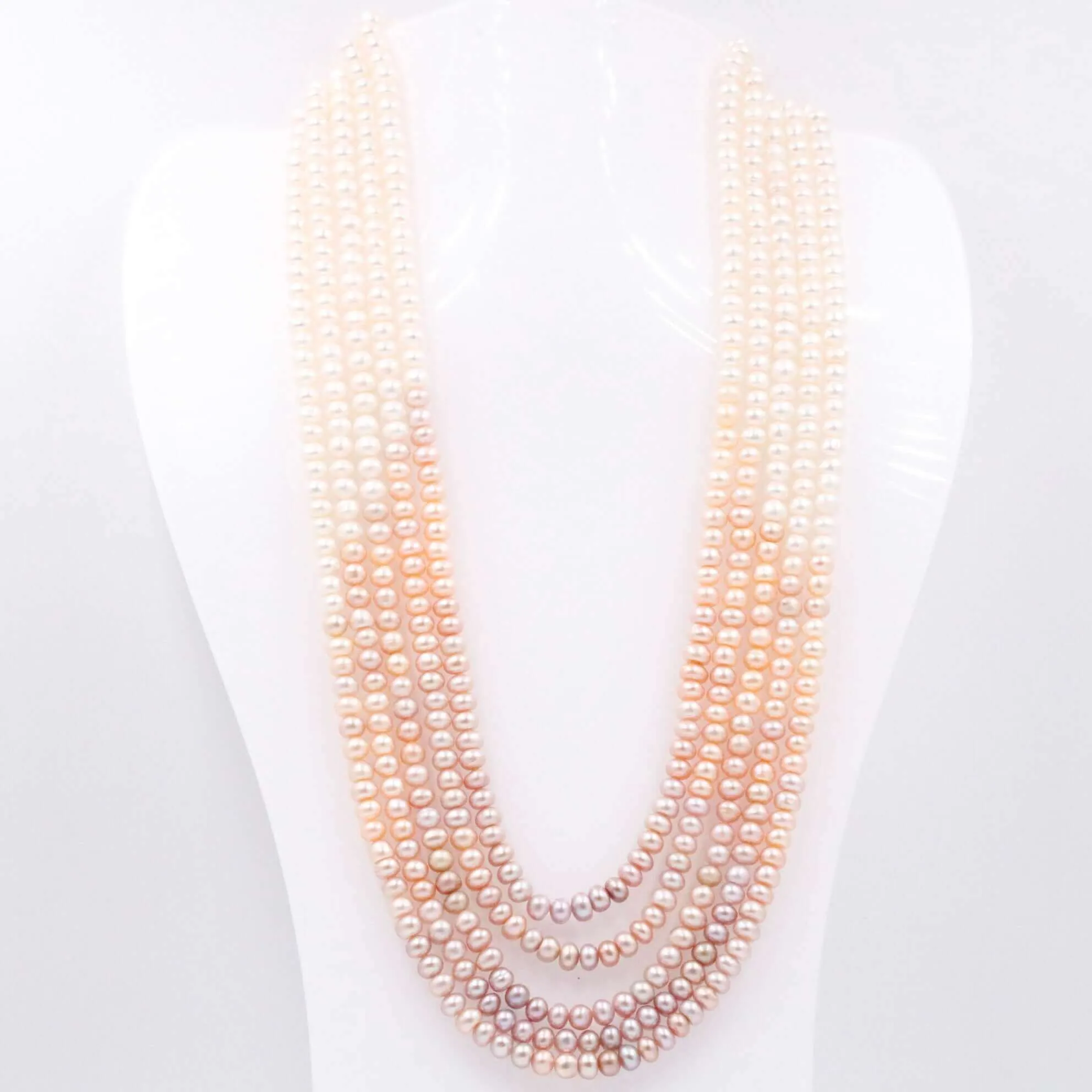 Multi Color Pearl Necklace Shaded Pearl Necklace Fresh Water Pearl Necklace Layered Necklace Cultured Pearl Necklace Beaded Necklace SKU: 6143258