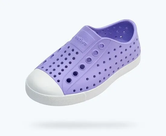 NATIVE Jefferson Junior Shoes Healing Purple/Shell White