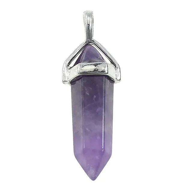 Natural Stone Pendants Point Pendants Charms pendants Quartz Opal Stone Chakra Pendant Jewelry Making Assorted Necklace