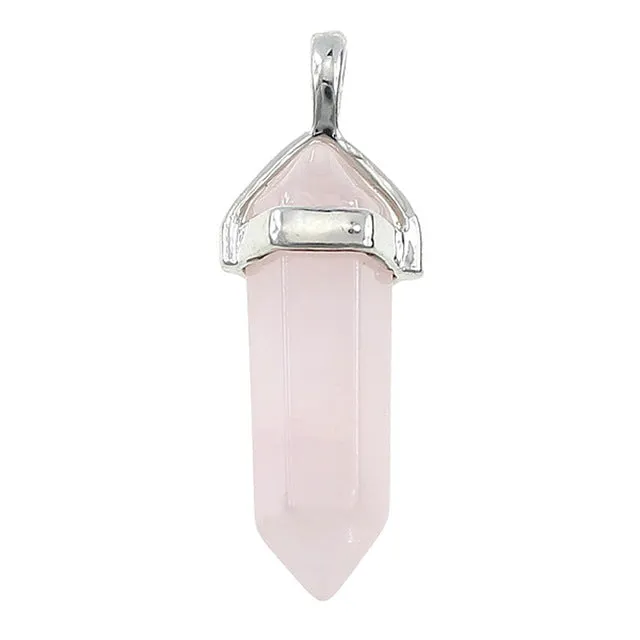 Natural Stone Pendants Point Pendants Charms pendants Quartz Opal Stone Chakra Pendant Jewelry Making Assorted Necklace