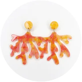 Oceana Coral Acrylic Coral Earrings