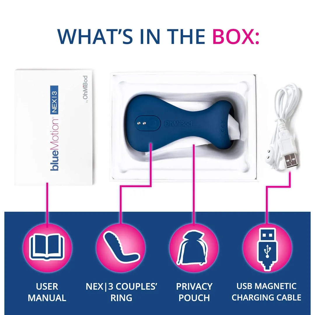 OhMiBod NEX3 BlueMotion Vibrating C-Ring