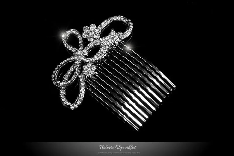 Ondina Petite Ribbon Hair Comb | Crystal