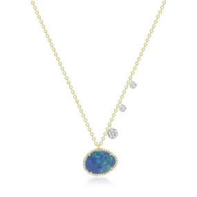 Opal and Diamond Necklace