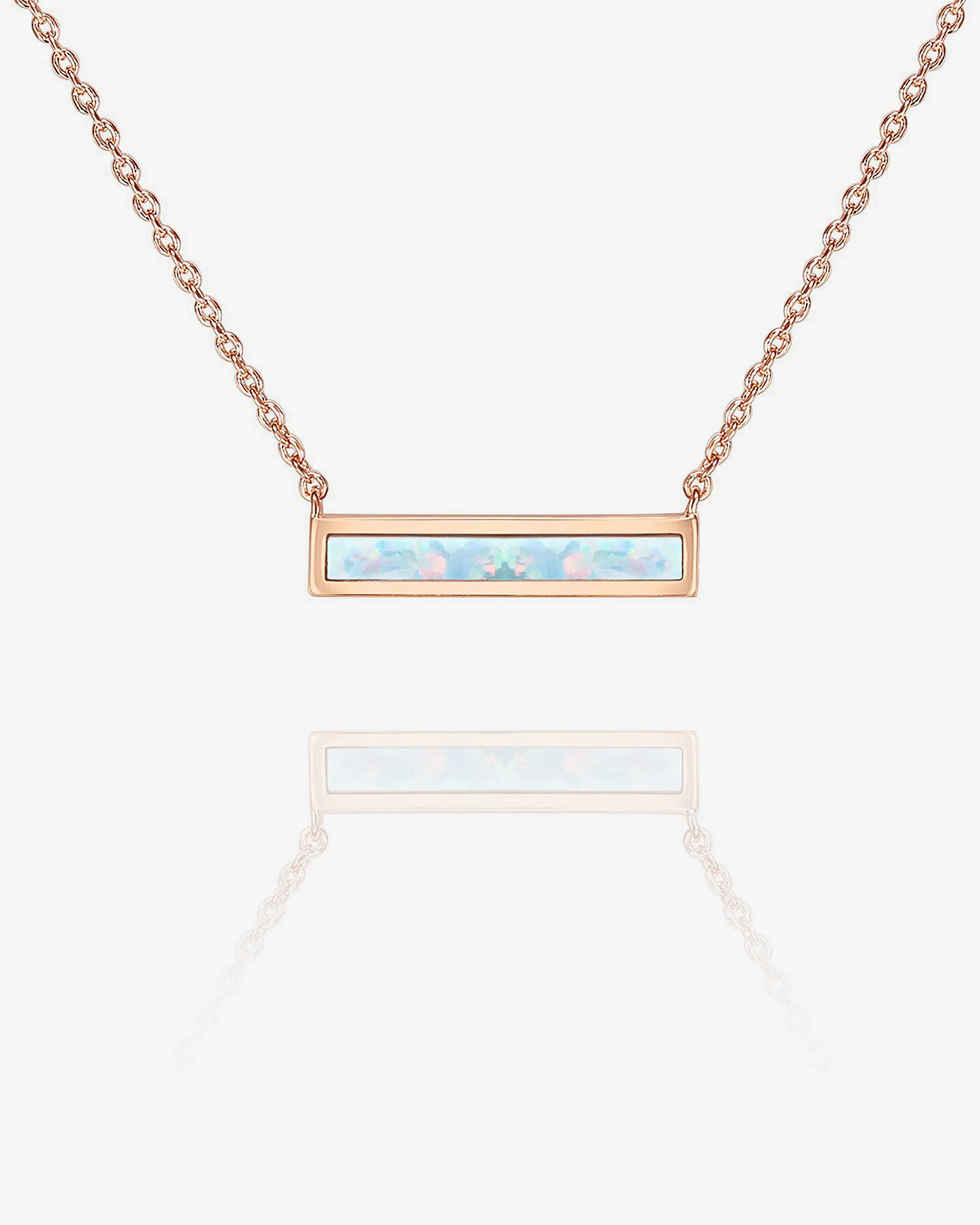 Opal Bar Necklace