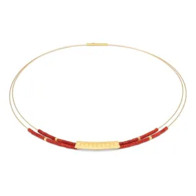 Orelia Red Coral Necklace - 85014296