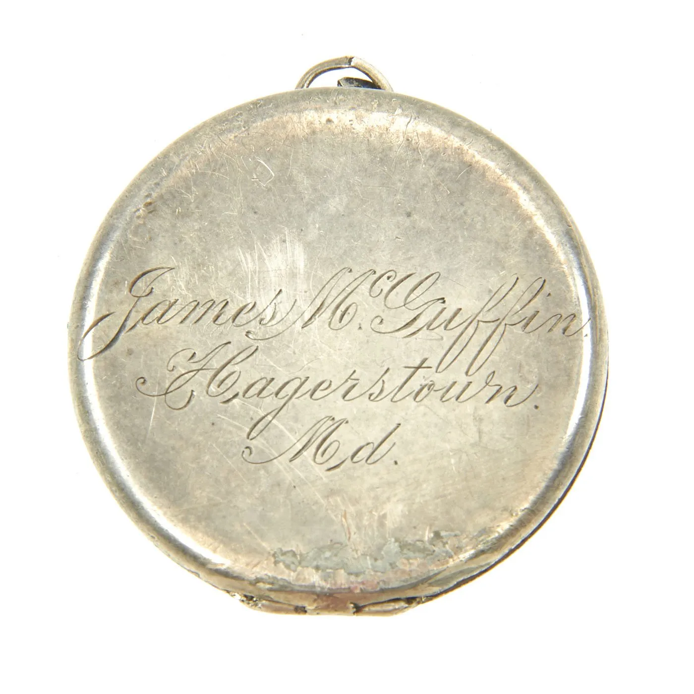 Original U.S. WWI Picture Locket with Dog Tag named to James McGuffin