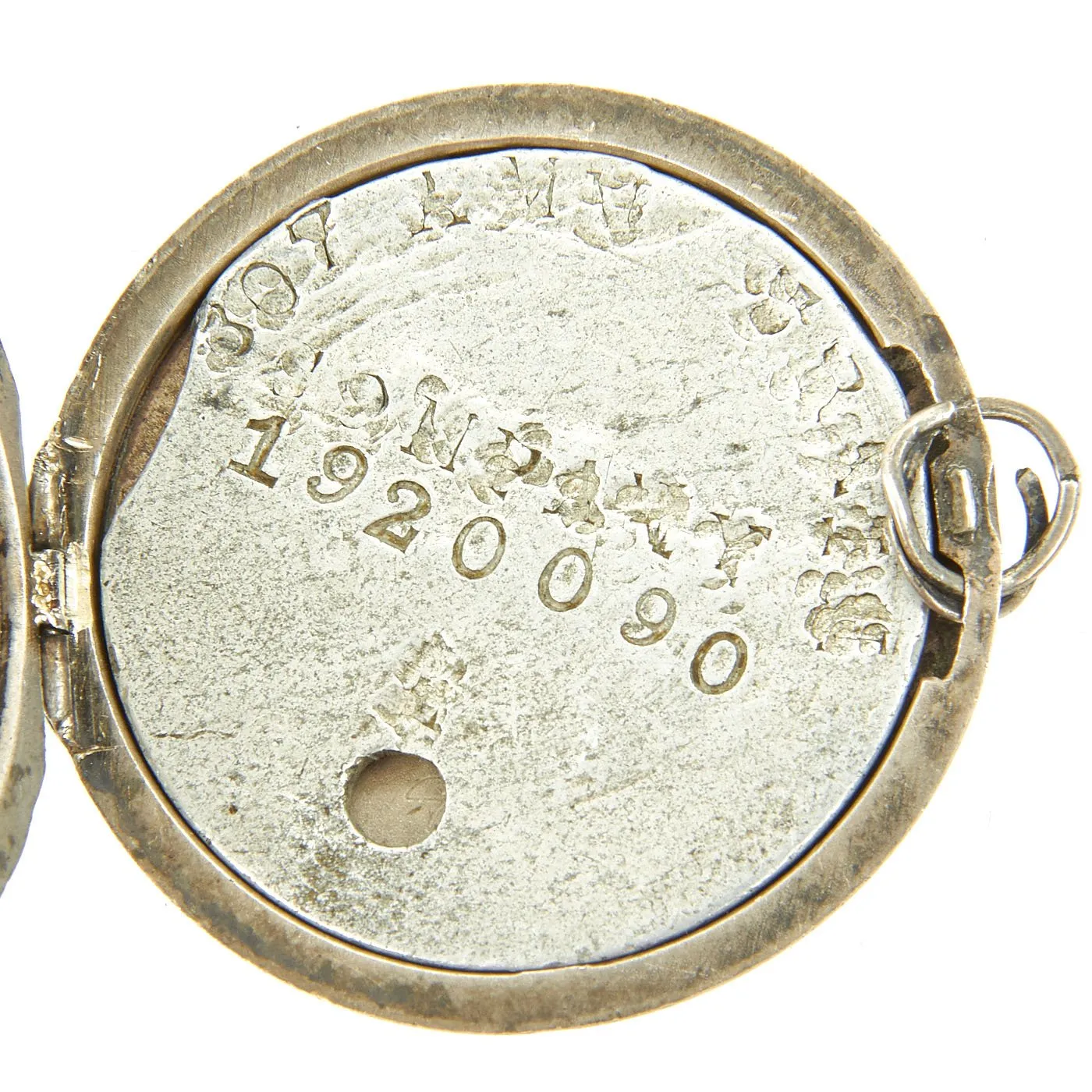 Original U.S. WWI Picture Locket with Dog Tag named to James McGuffin