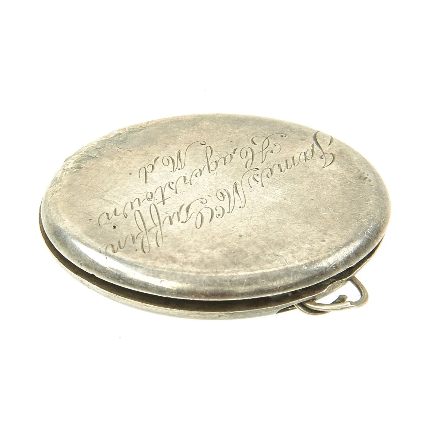 Original U.S. WWI Picture Locket with Dog Tag named to James McGuffin