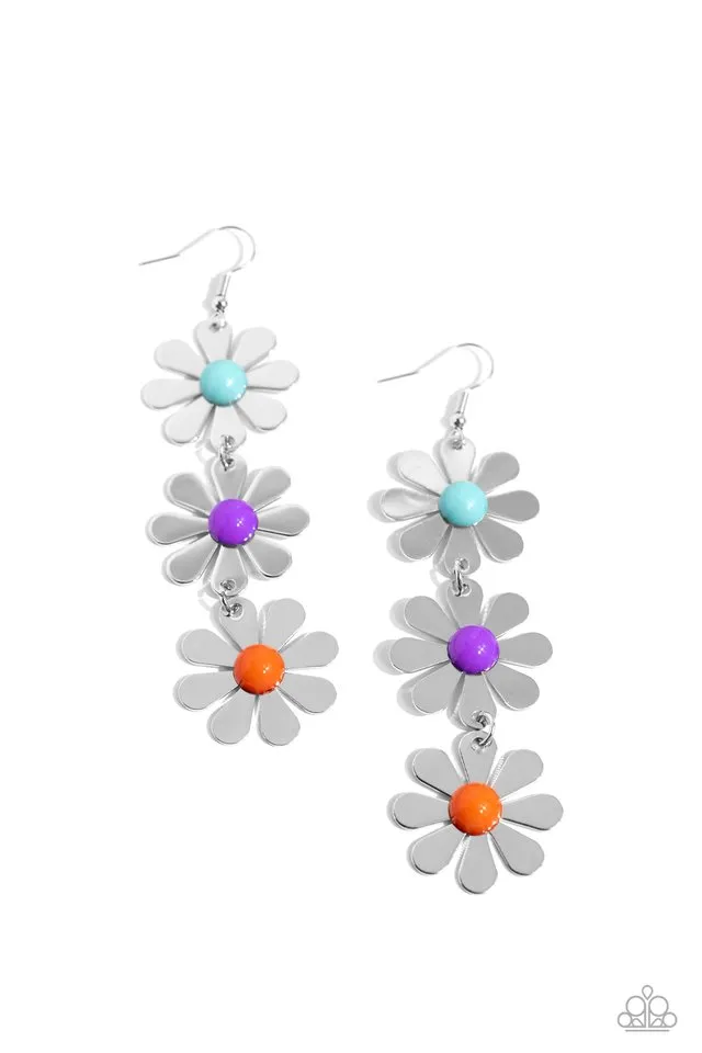 Paparazzi Earring ~ Daisy Dame - Purple