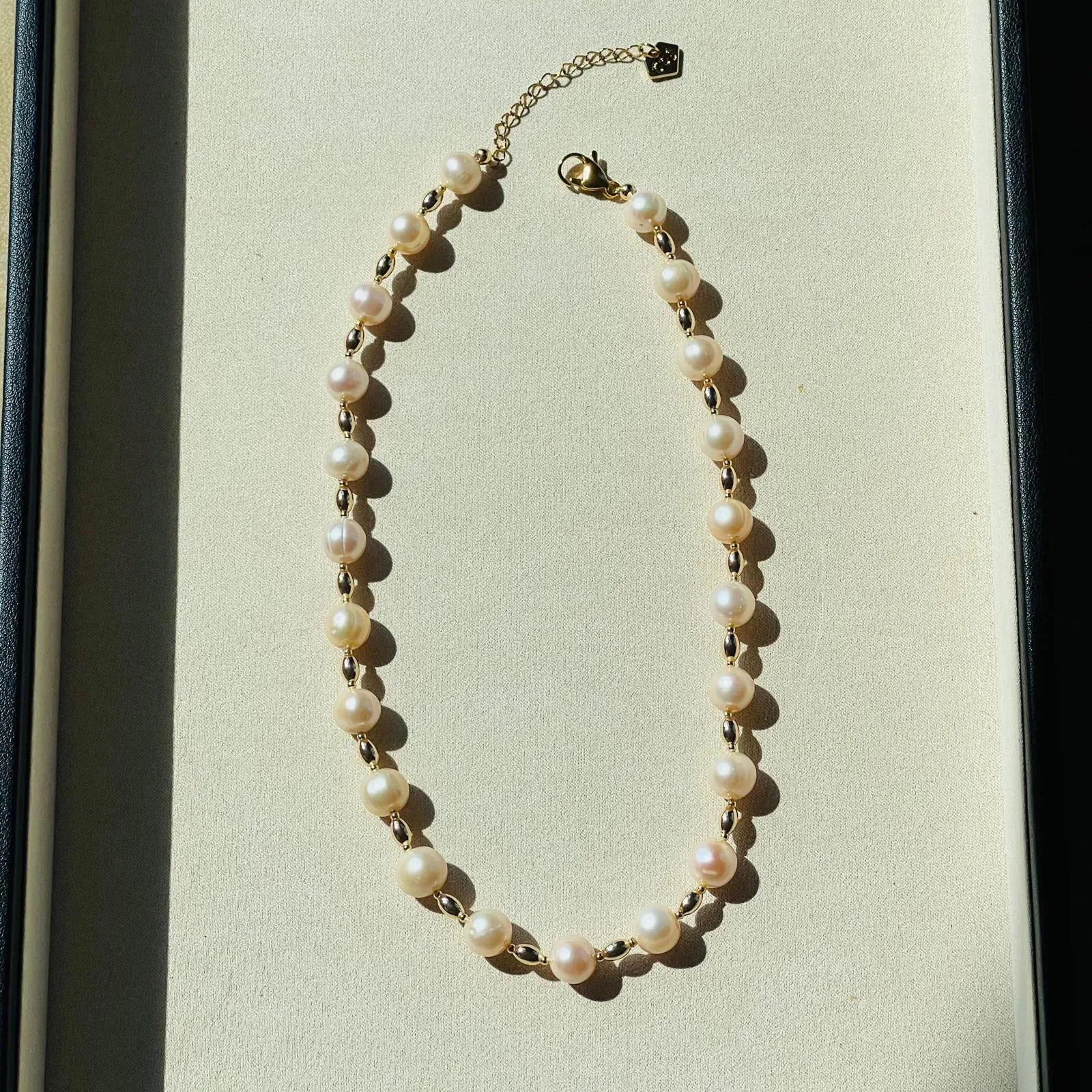 Peach Baroque Pearl Necklace