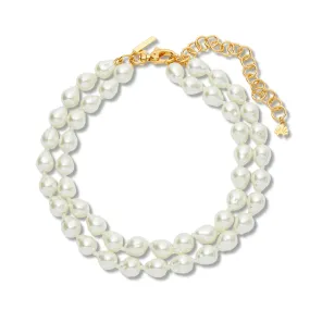 PEARL JACKIE DOUBLE ROW NECKLACE