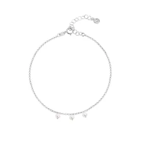 Pearl Silver Anklet